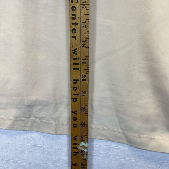 Jewel Changes Cream Cap Sleeve Loose Fit Classic Blouse Size Medium - Picture 7 of 7